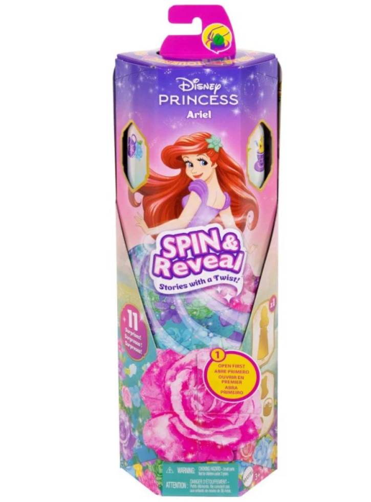 Disney Princess Spin & Reaveal Ariel Doll (HTV88)