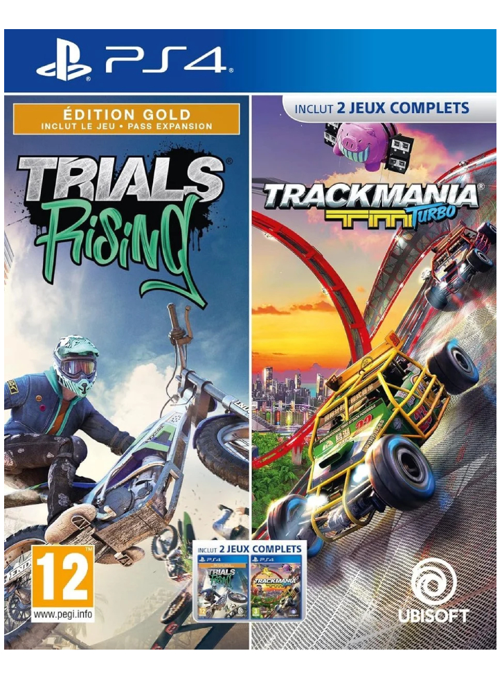 Trials Rising Gold Edition + Trackmania Turbo - Playstation 4