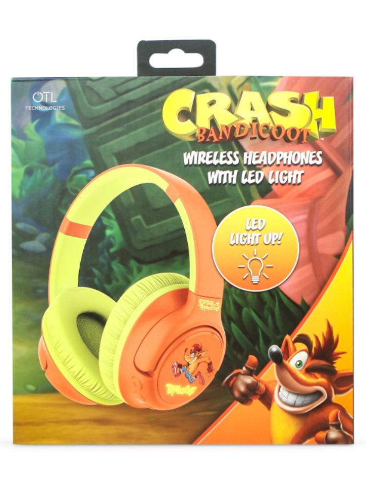 OTL Crash Bandicoot Wireless Headphones With Led Backlight