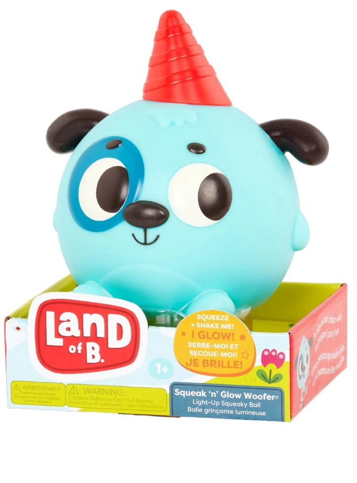 B TOYS Land of B, Squeak 'n' Glow Woofer (705000)
