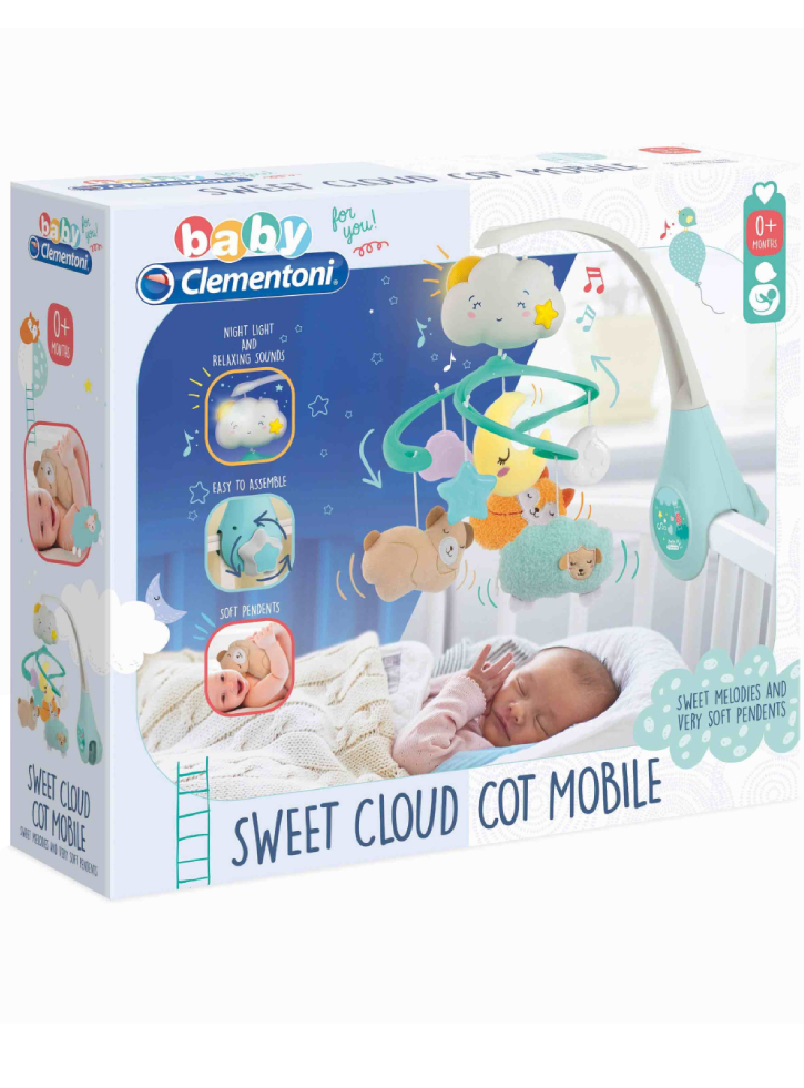 AS Baby Clementoni Sweet Cloud Cot Mobile (1000-17279)