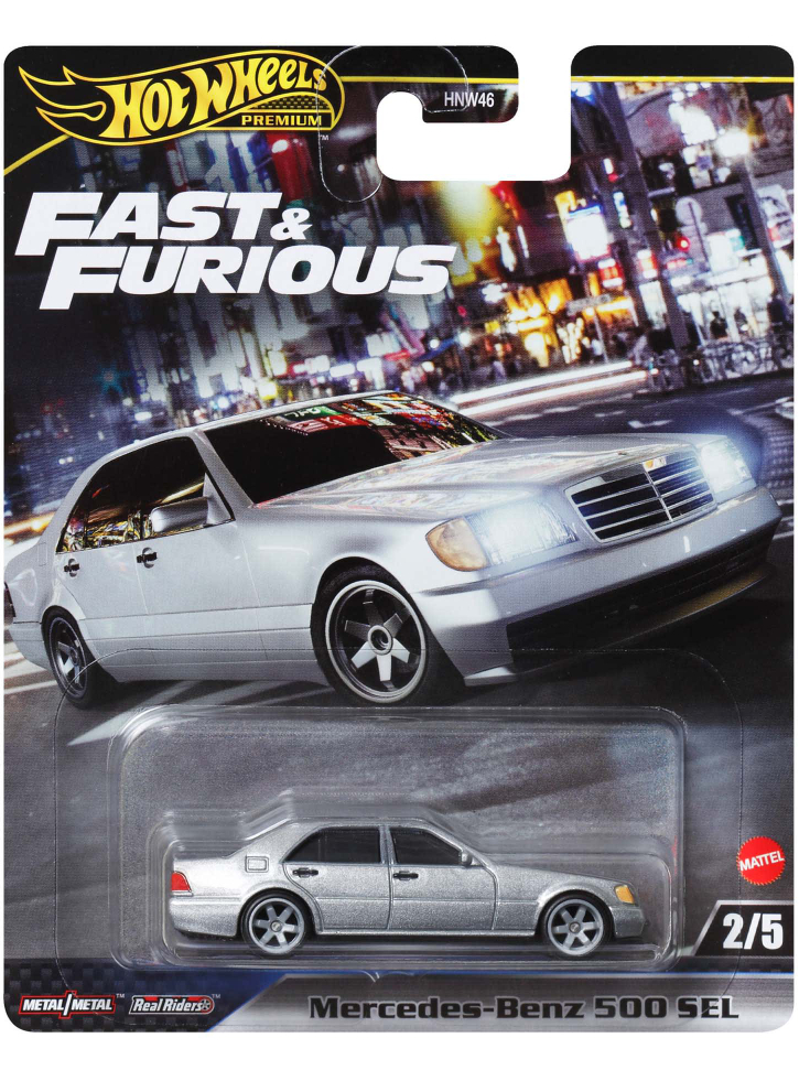 Hot Wheels Premium Fast Furious Mercedes Benz 500 SEL (HRT94)