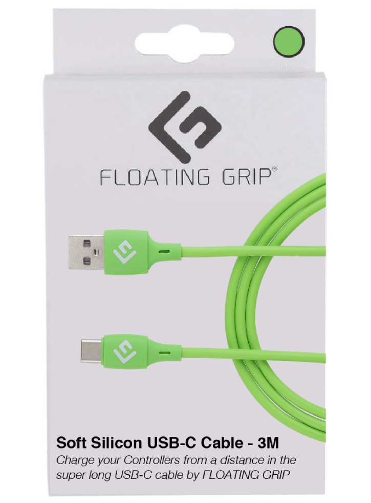 Floating Grip 3M Silicone USB-C Cable (Green)