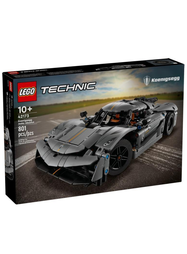 LEGO Technictm Koenigsegg Jesko Absolut Gray Hypercar (42173)