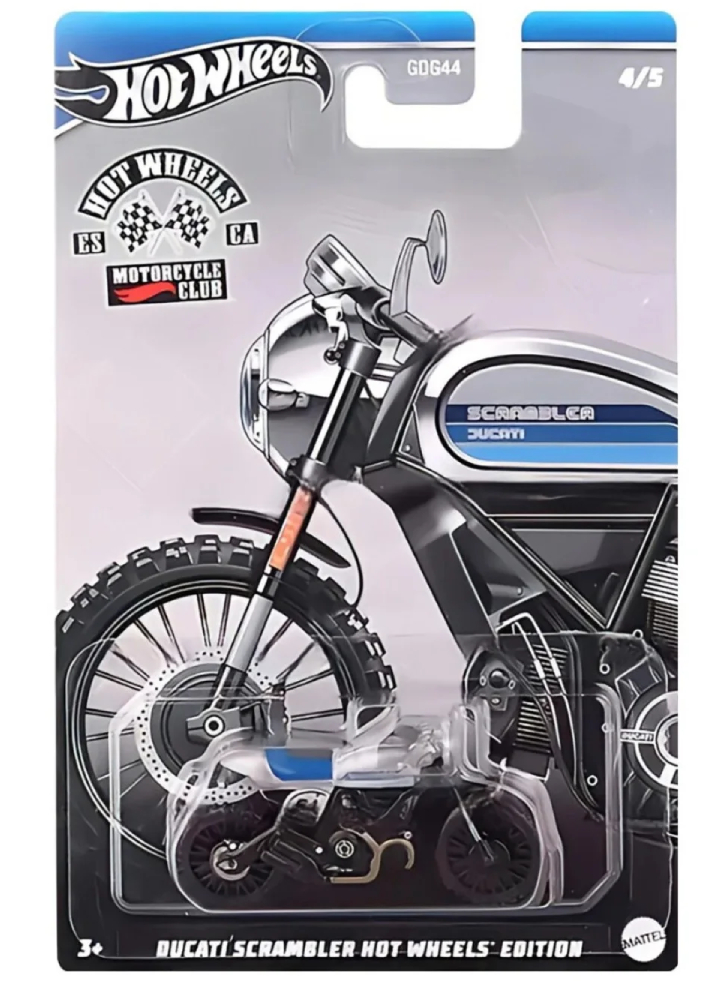 Hot Wheels Motorcycle Club Ducati Scrambler Hot Wheels Edition (HRR93)