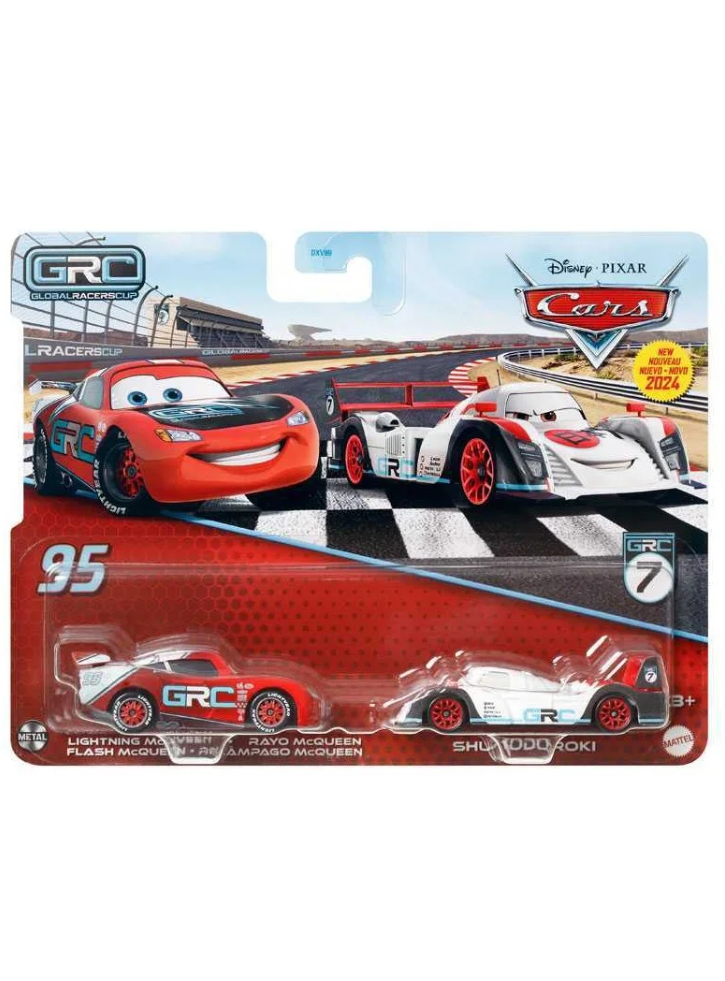 Disney Pixar Cars Global Racers Cup Lightning McQueen Shu Todoroki (Set of 2) (HTX12)