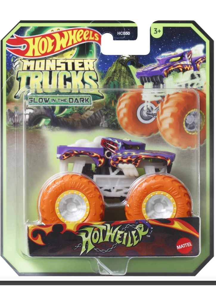 Hot Wheels Monster Trucks Glow in The Dark Hotweiler (HWC92)