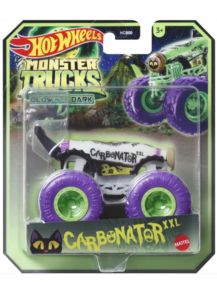 Hot Wheels Monster Trucks Glow in The Dark Carbonator XXL (HWC90)