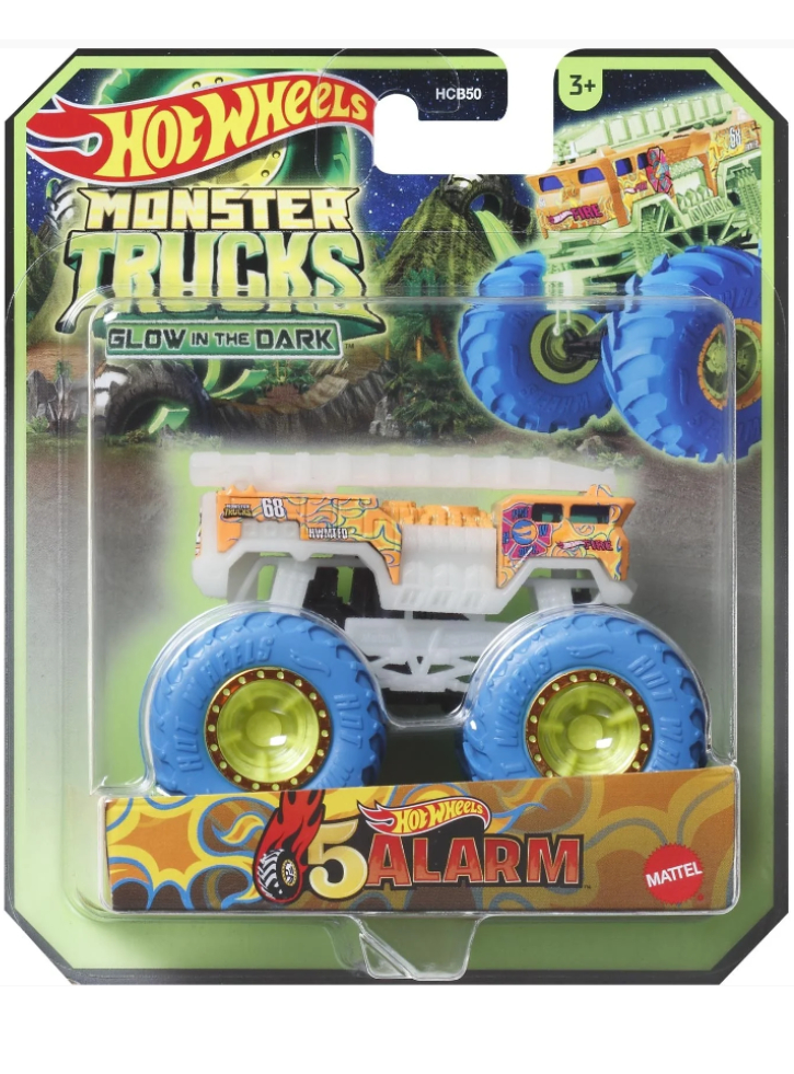 Hot Wheels Monster Trucks Glow in The Dark 5 Alarm (HWC80)