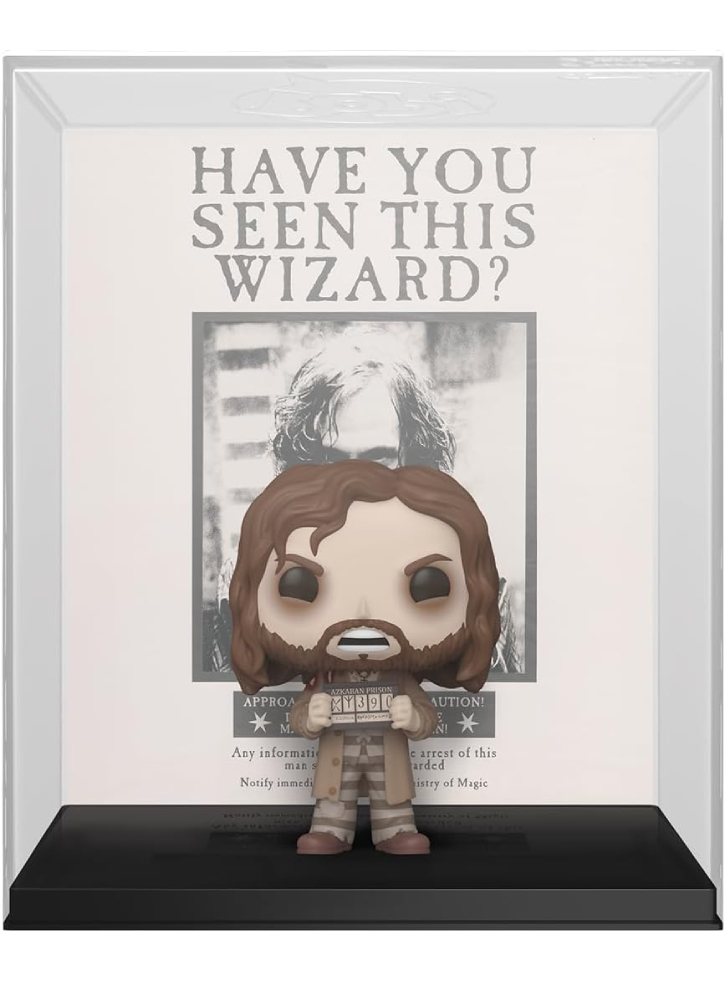 Funko Pop Covers Harry Potter Prisoner of Azkaban Sirius Black with Poster #08 9cm