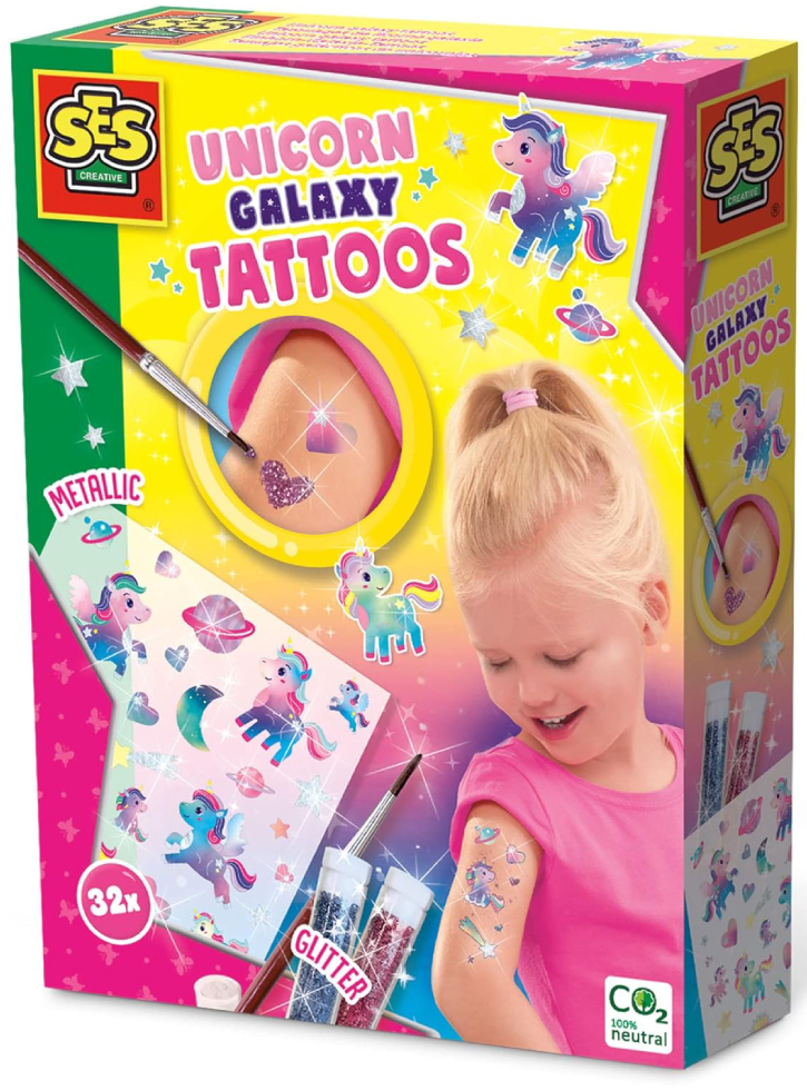 SES Creative Tattoos Unicorn Galaxy (S14764)