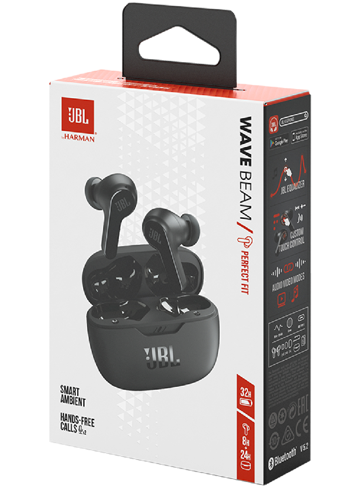 JBL Earbuds BT Wave Beam TWS Black