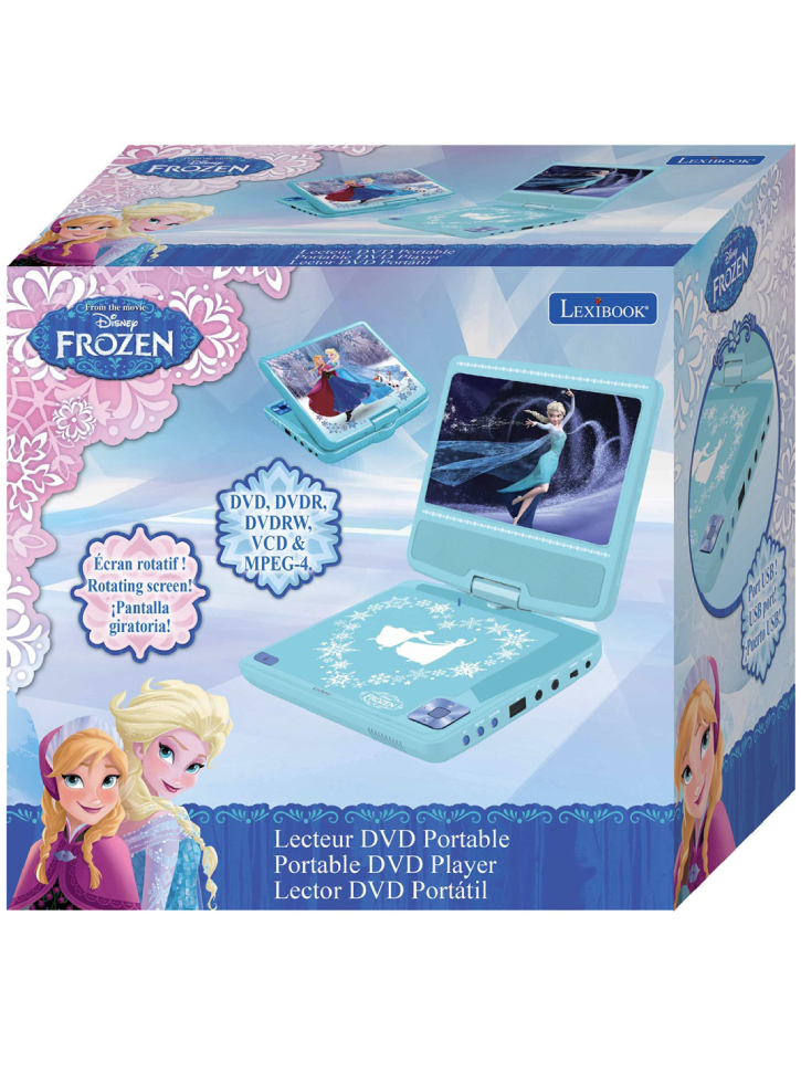 Lexibook Disney Frozen Portable DVD Player 7 (DVDP6FZ)