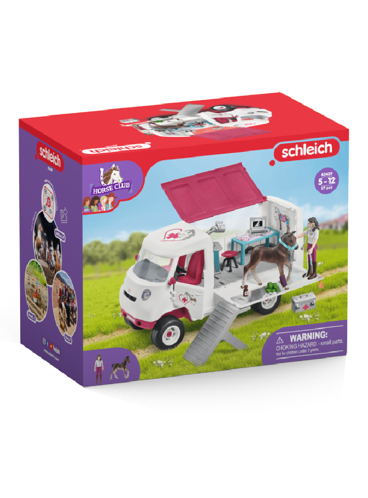 Schleich Horse Club Mobile Vet with Hanoverian Foal (42439)