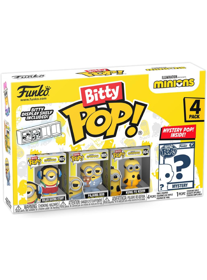 Funko Bitty Pop 4-Pack Minions Roller Skating Stuart