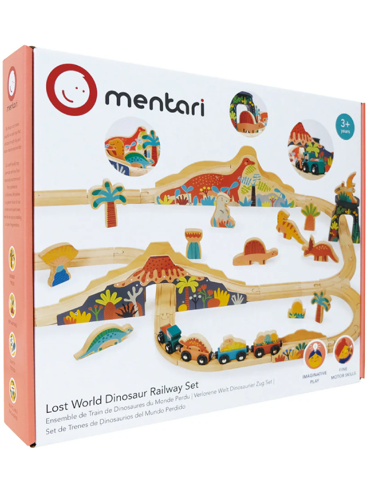 Mentari Train Set Lost World Dinosaur Railway (MT7704)