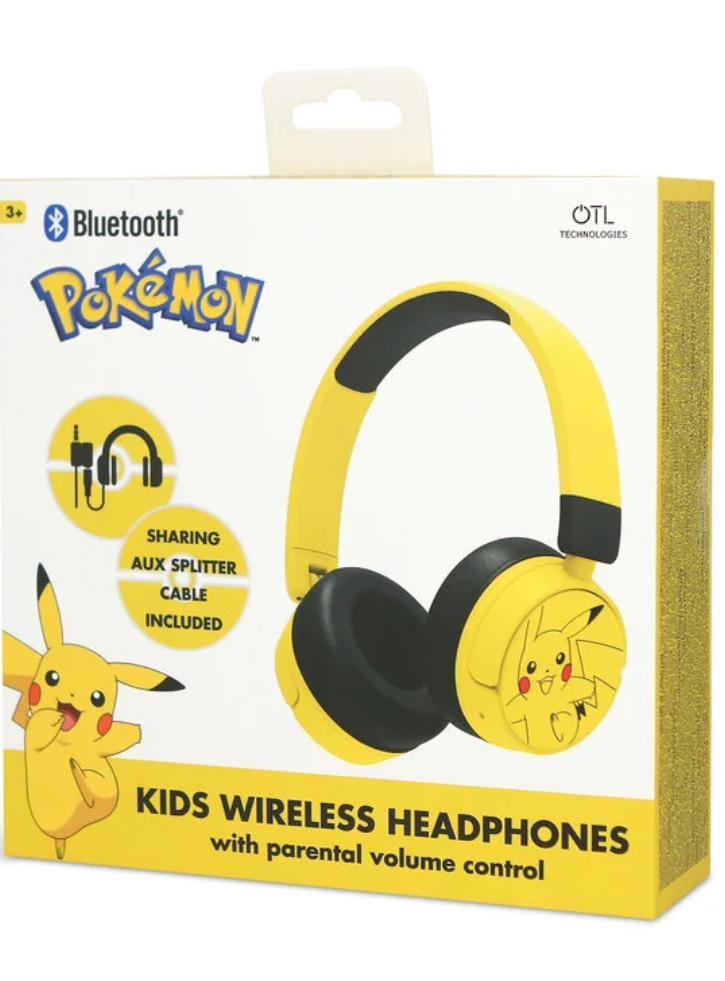 OTL Bluetooth Headset w/Perental Control Pokemon Pikachu Yellow