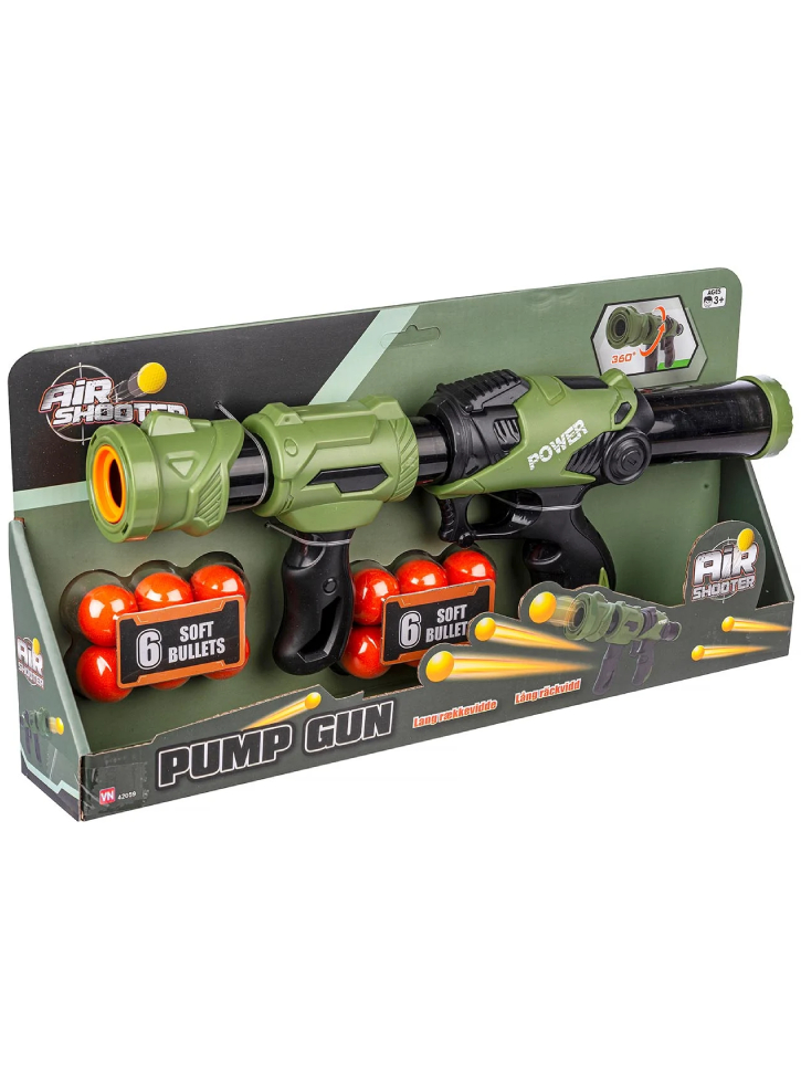 Air Shooter Pump Gun (12 bullets) (42059)