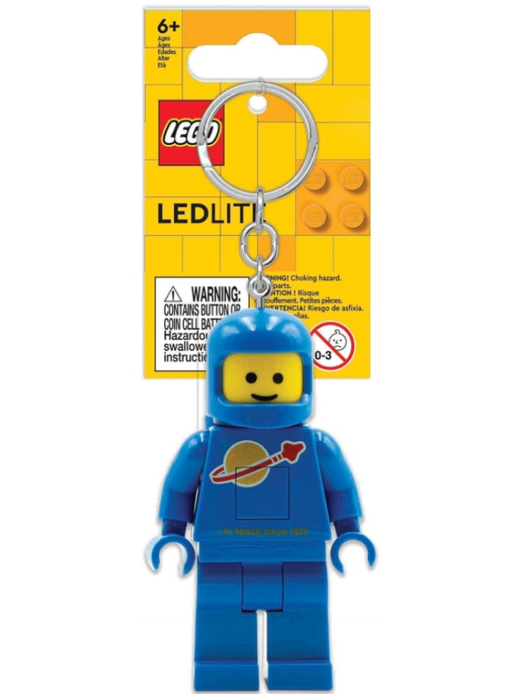 LEGO Keychain w/LED Spaceman Blue