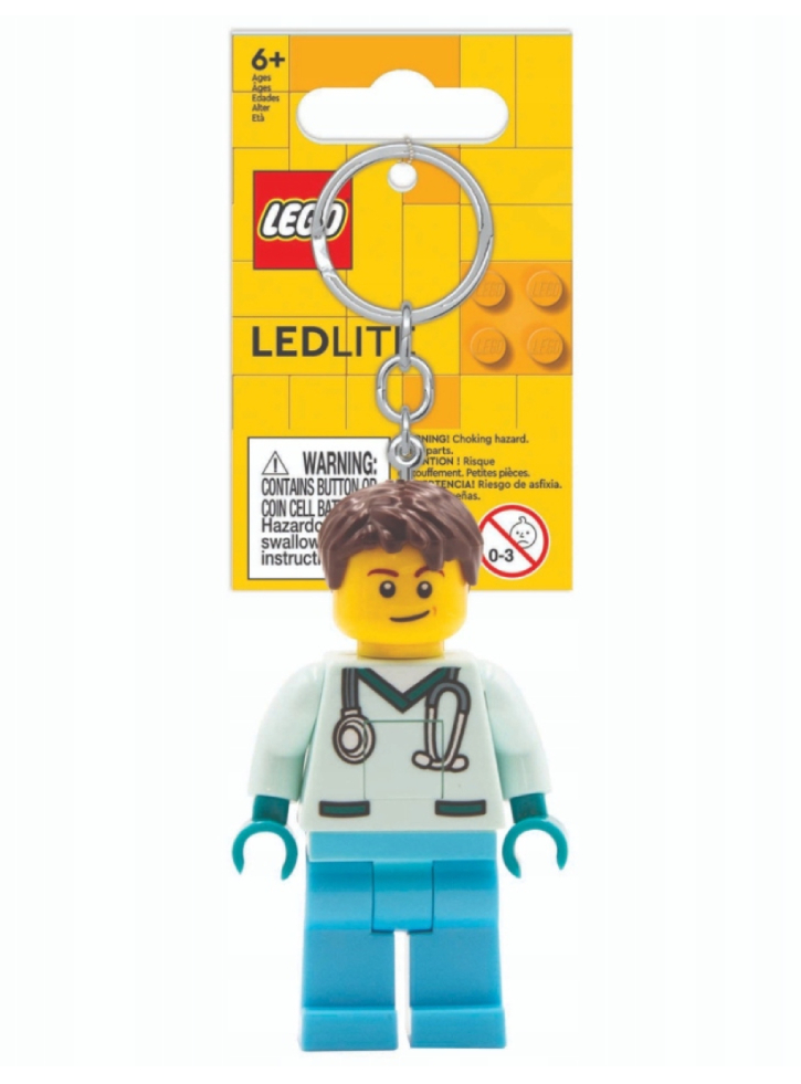 LEGO Keychain w/LED Medical Professional