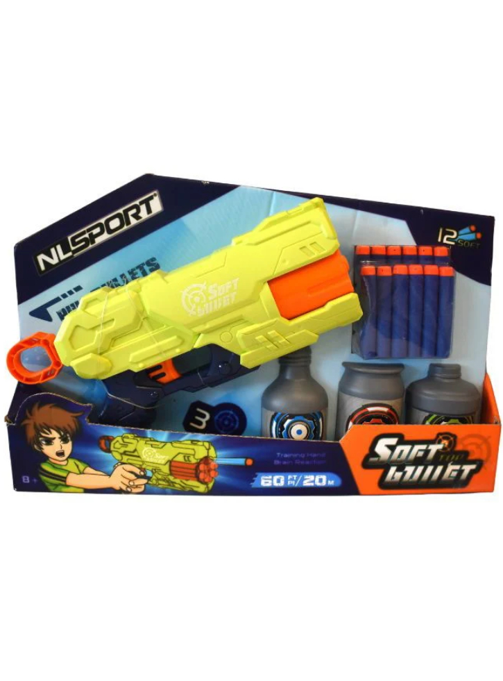 Soft Foam Dart Gun 28 cm 2 Assorted Colors