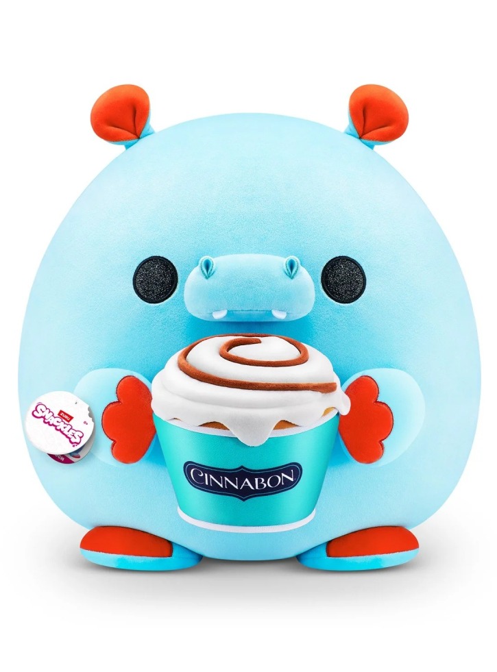 Snackles Series 1 Plush Medium Blue Hippo 35cm
