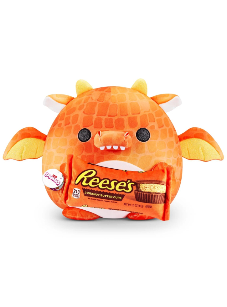 Snackles Series 1 Plush Medium Orange Dragon 35cm