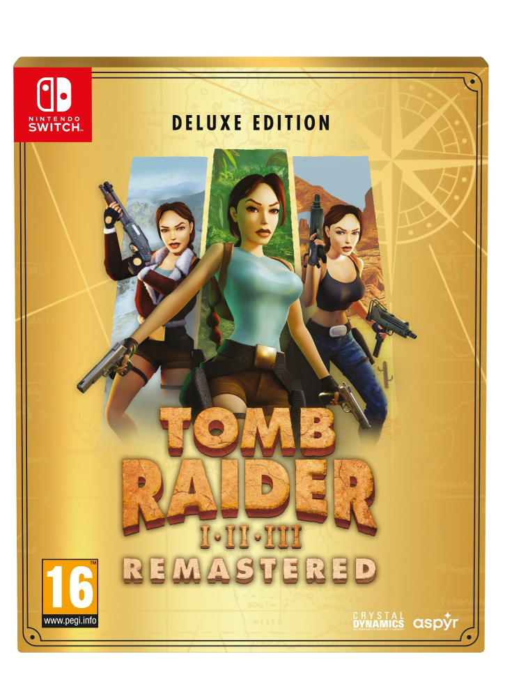 Tomb Raider I, II & III Remastered Deluxe Edition - Nintendo Switch