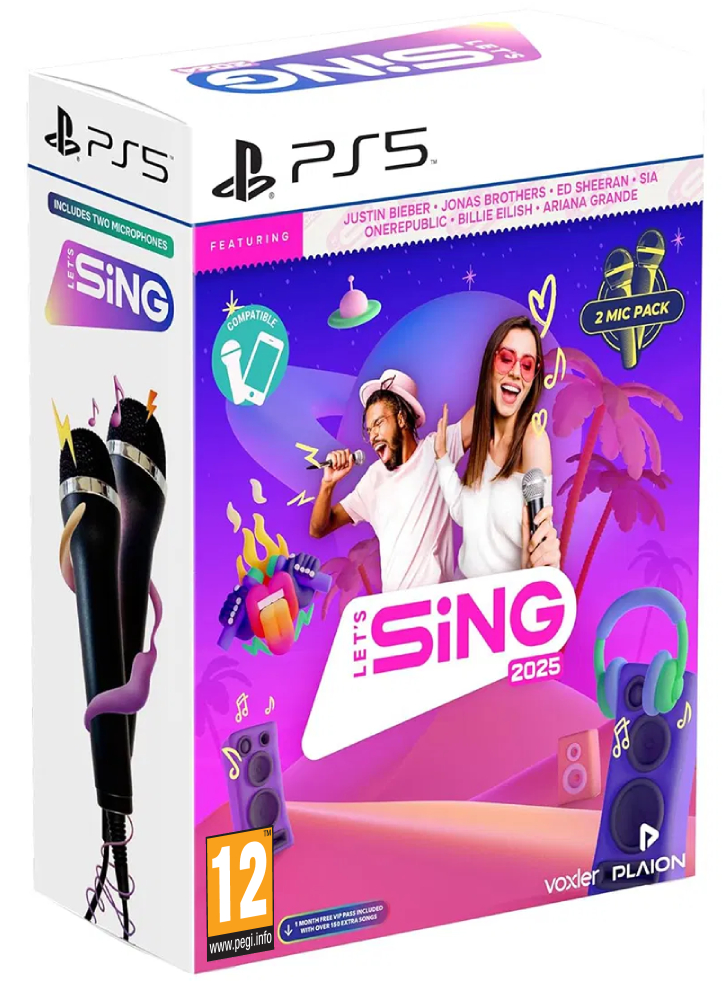 Let's Sing 2025 Double Mic Bundle - Playstation 5