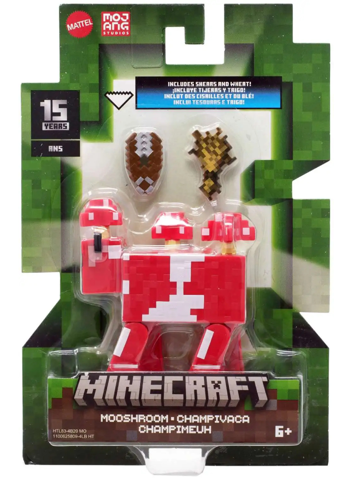 Minecraft 15th Anniversary Mooshroom Action (HTL83)
