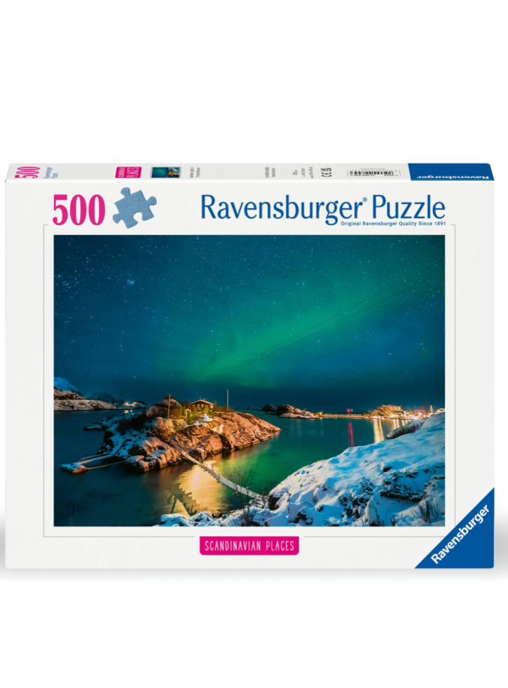 Ravensburger Puzzle Northern Lights In Bergsfjord 500p (12000845)