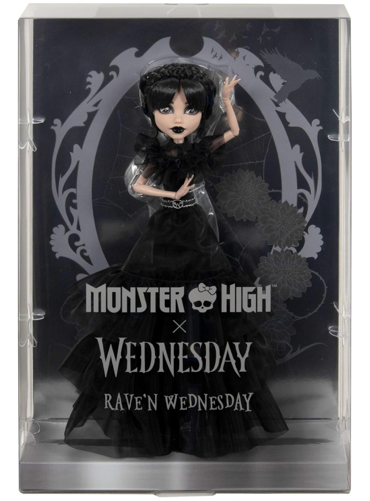 Monster High Wednesday Doll Rave'n Dress (HXJ03)