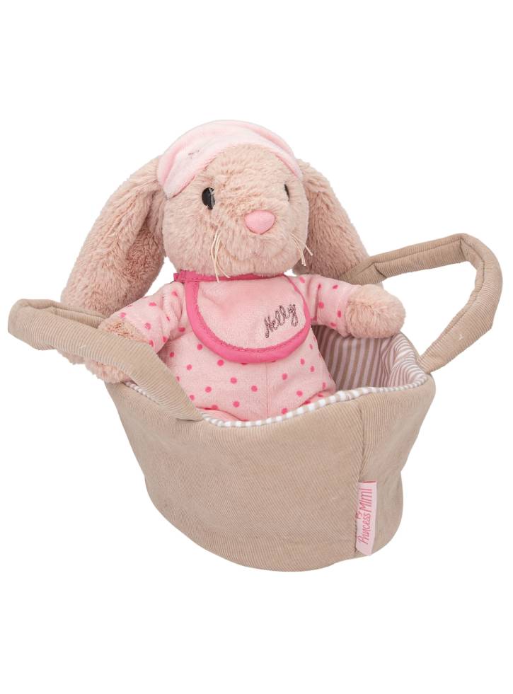 Princess Mimi Plush Bunny Nelly In Basket (0412454)