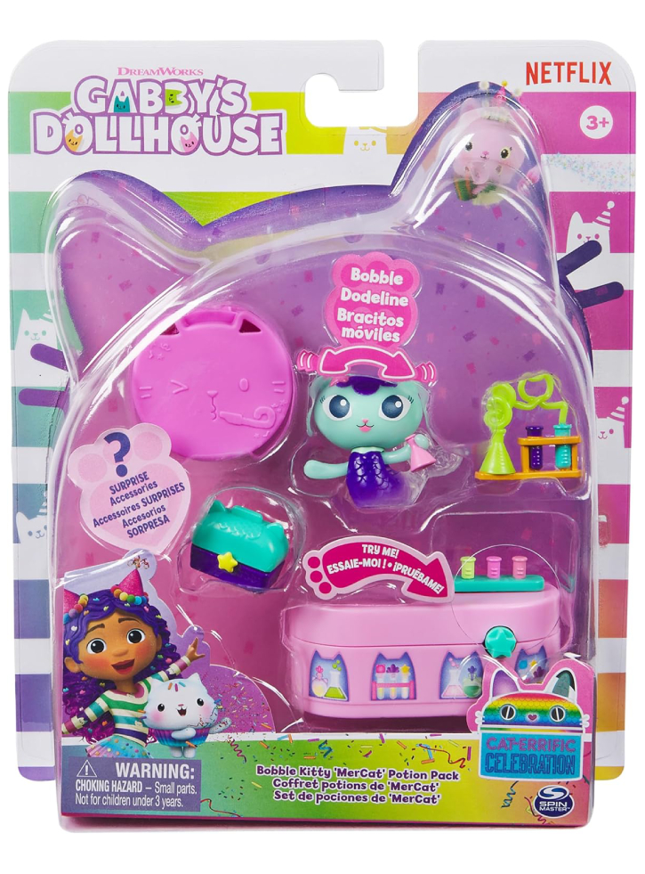 Gabbys Dollhouse Cat-Errific Celebration Bobble Kitty MerCat Potion Pack (20144758)