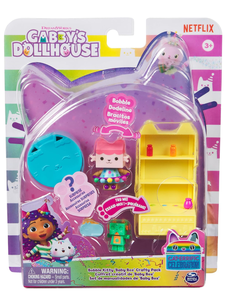 Gabbys Dollhouse Cat-Errific Celebration Bobble Kitty Baby Box Crafty Pack (20144757)