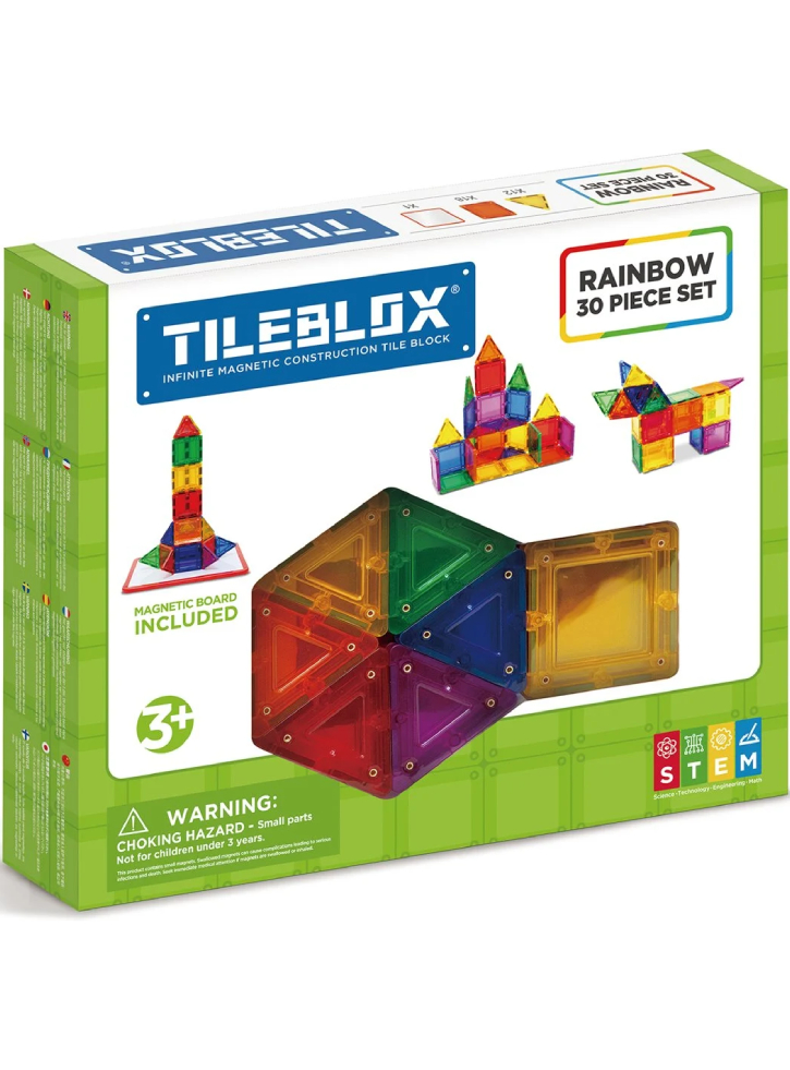 Tileblox Rainbow 30 pcs w/magnetic board (3202)