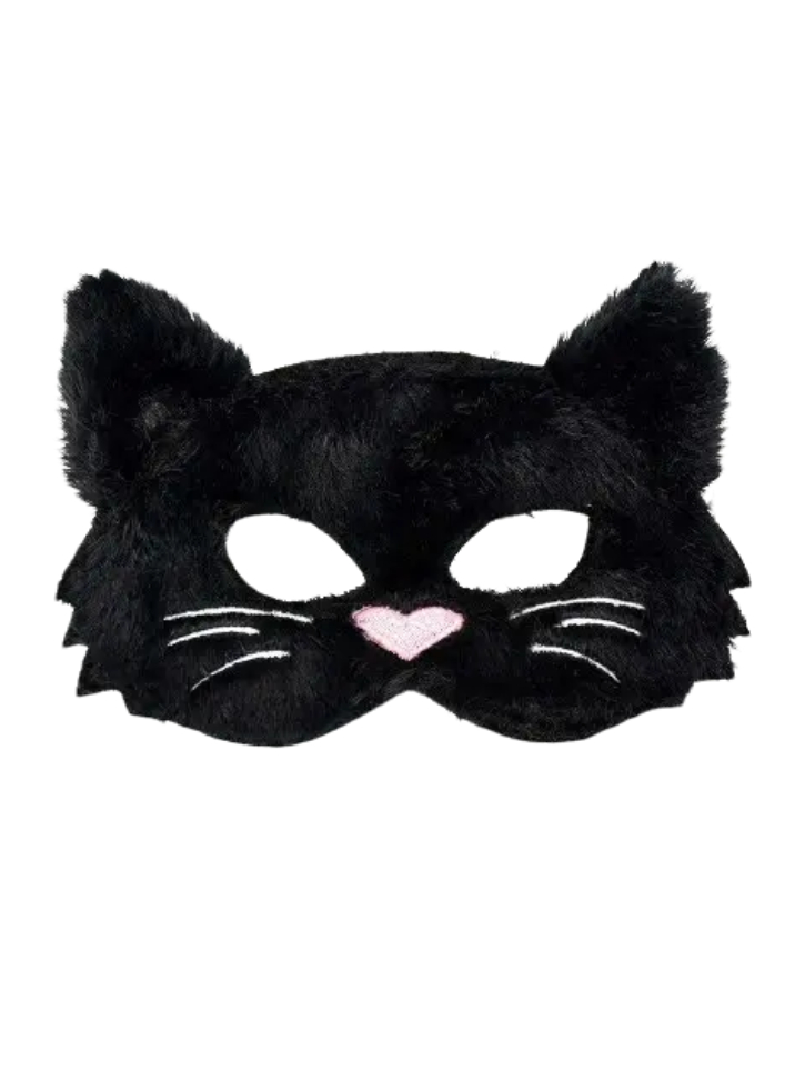 Den Goda Fen Fluffy Black Cat Mask (F85012)
