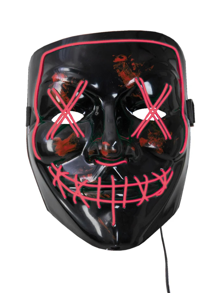 Joker Halloween LED Mask Horror Red (96490)
