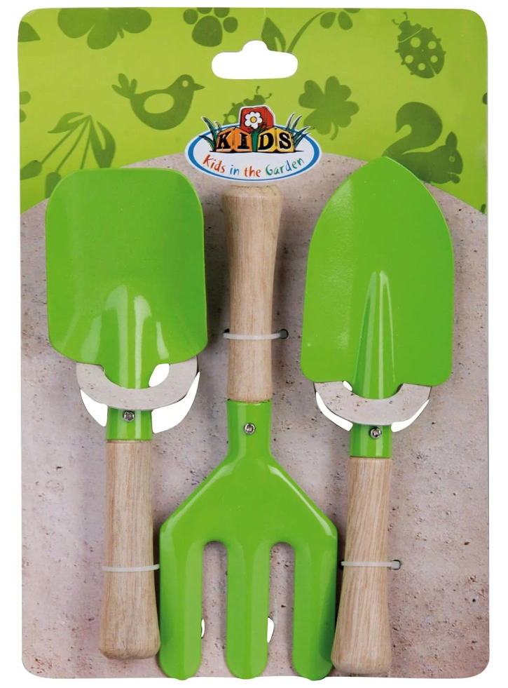 Gardenlife Children garden tools set/3 green (KG106)