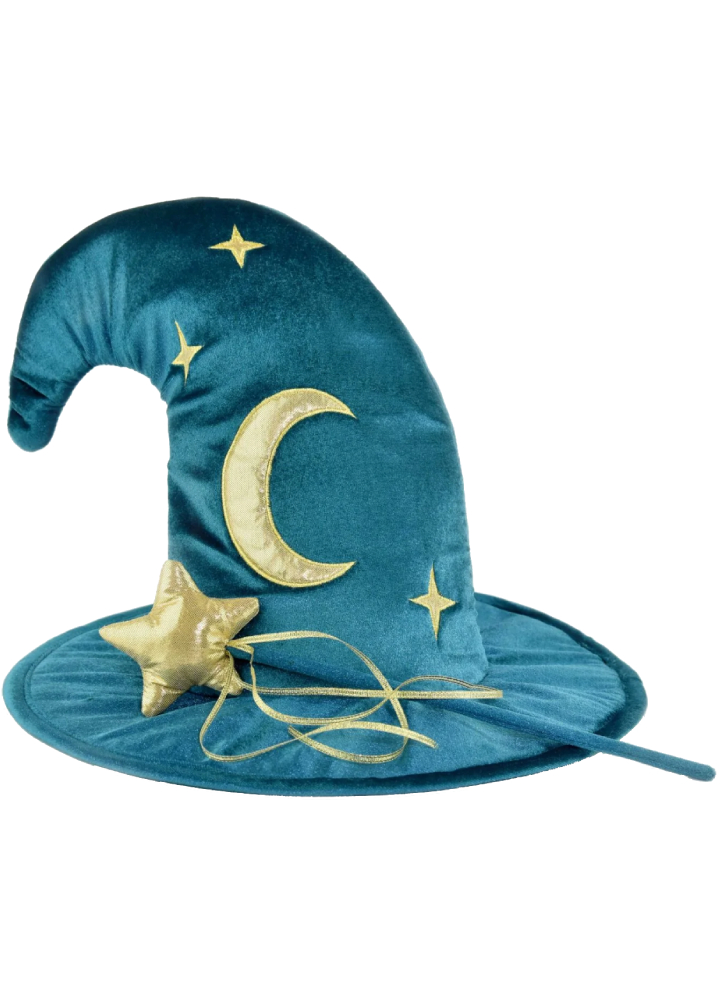 Den Goda Fen Velvet Wiard hat & wand (F77601)