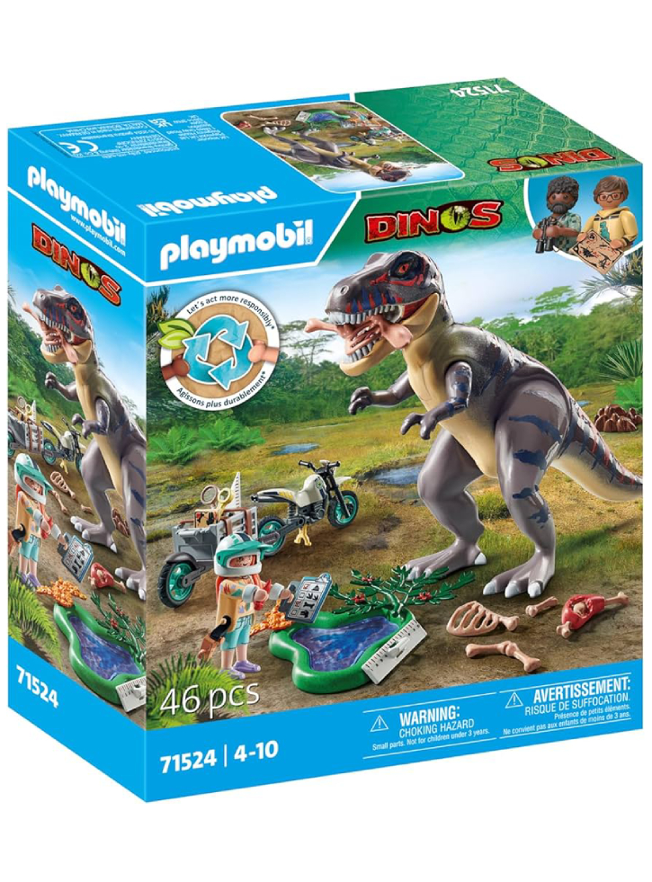 Playmobil T-Rex trace path (71524)