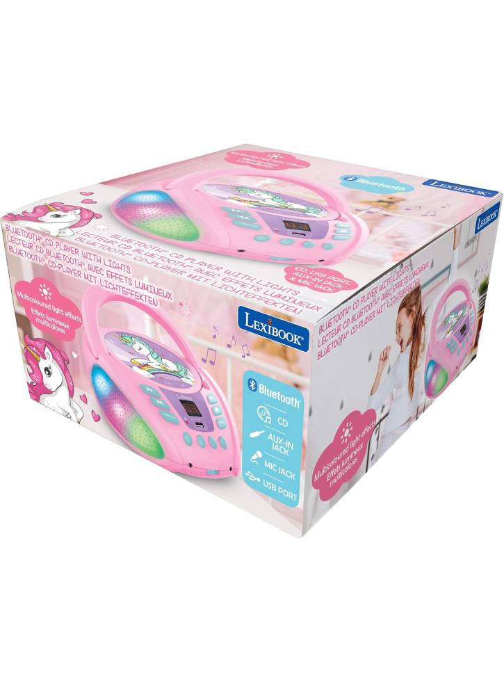 Lexibook Unicorn Bluetooth Portable CD player (RCD109UNI)