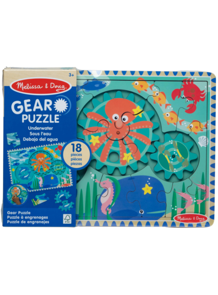 Melissa and Doug Underwater Wooden Gear Puzzle (31003)