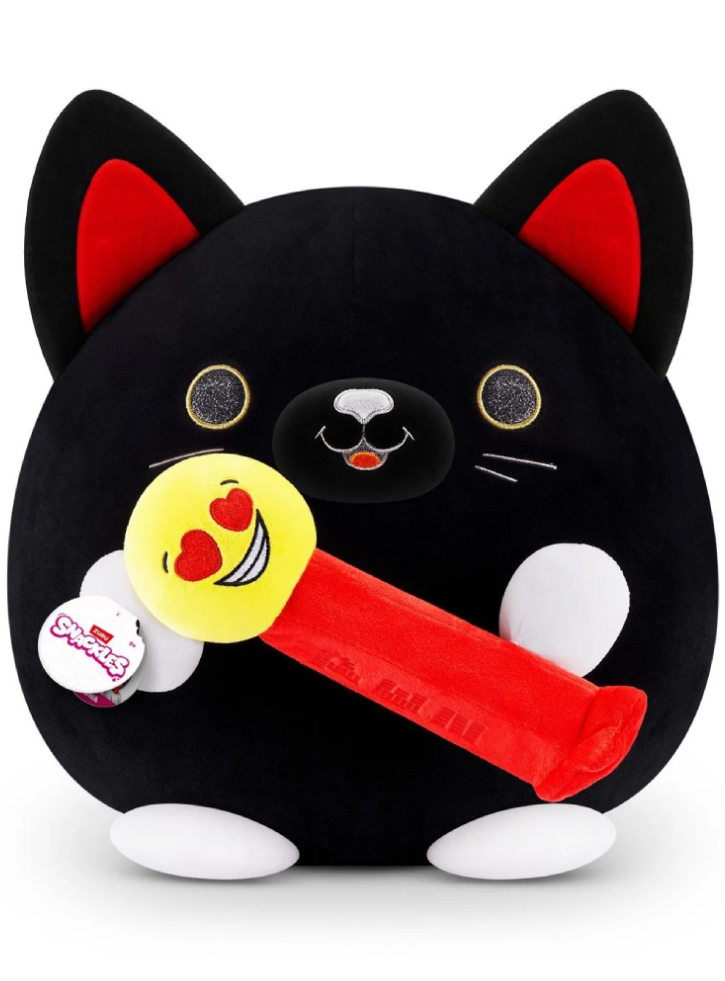 Snackles Series 1 Plush Medium Black Cat
