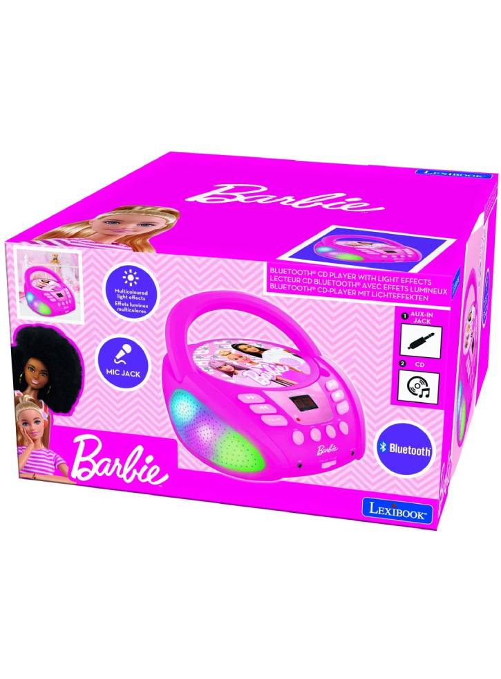 Lexibook Barbie Bluetooth CD player with light effects (RCD109BB)