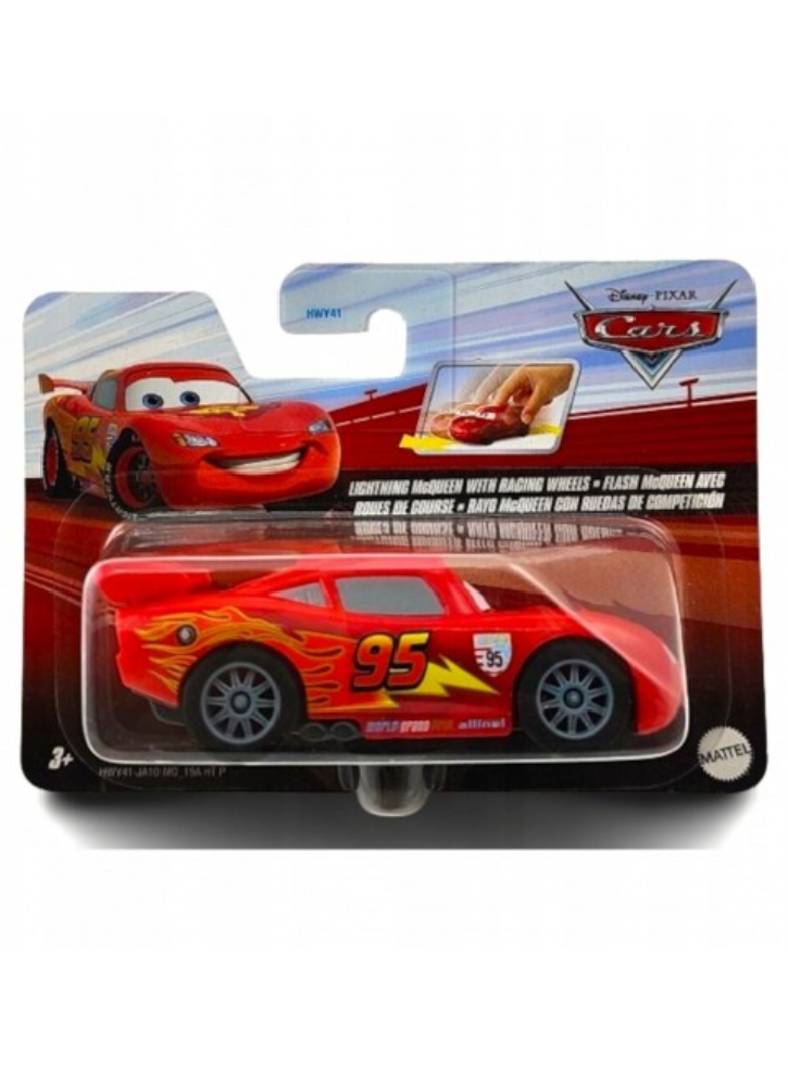 Disney Cars On the Road Lightning McQueen with Racing Wheels Vehicle (HWY41)