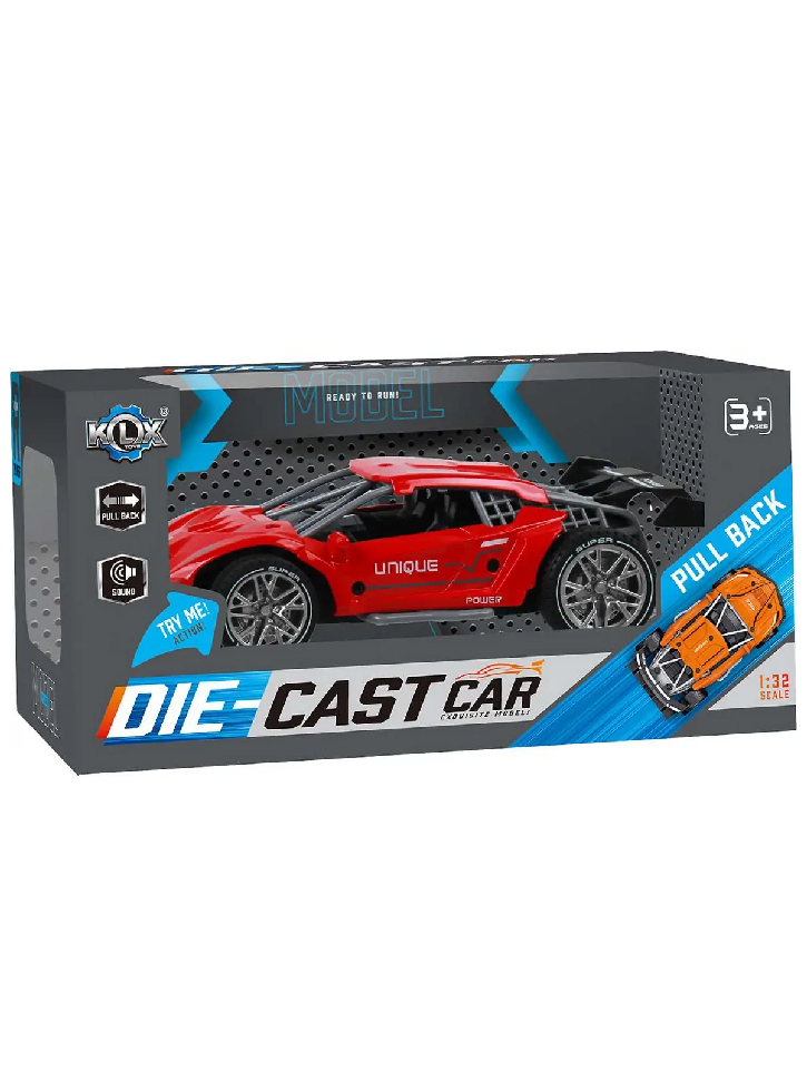 KLX Toys Pull Back w. Sound Red (534671)