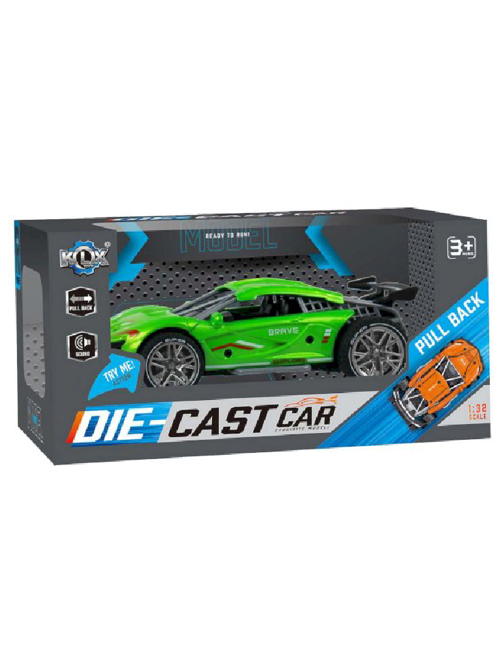 KLX Toys Pull Back w. Sound Green (534672)