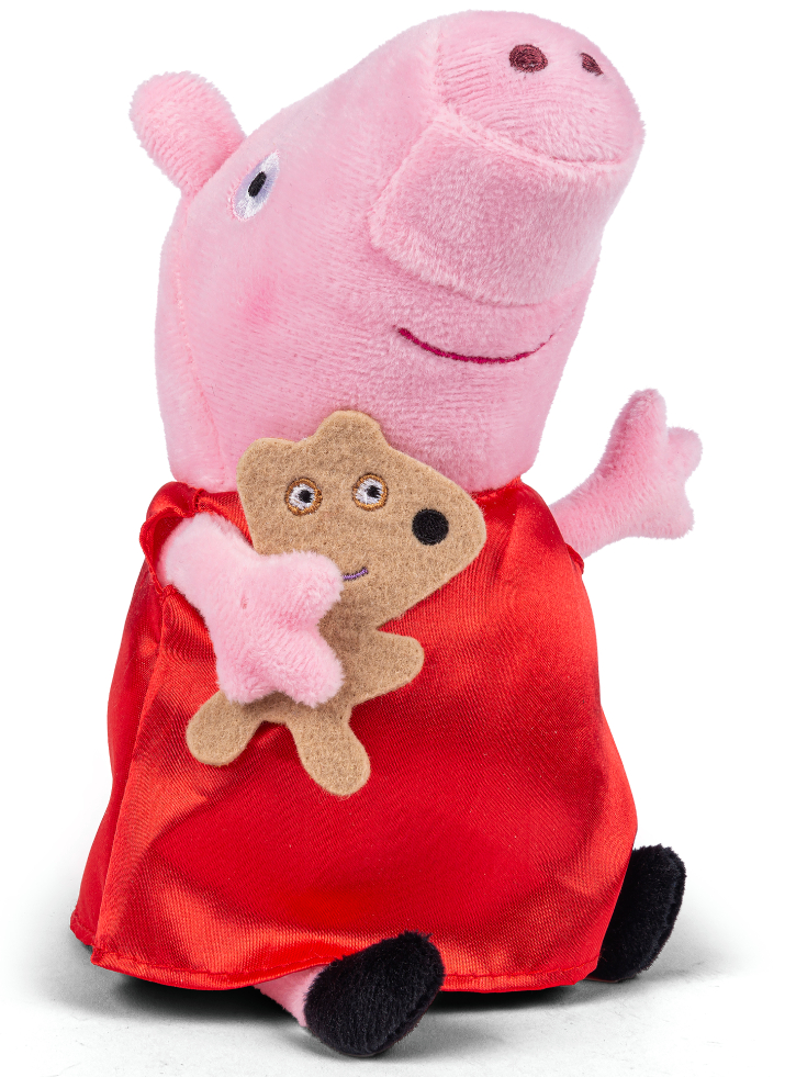Peppa Pig Plush 20cm Peppa with brown plush