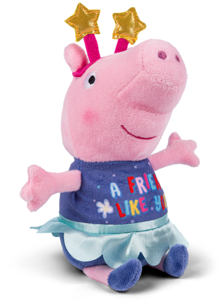 Peppa Pig Plush 20cm Peppa with star hair band